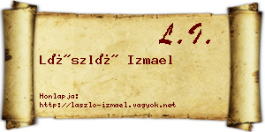 László Izmael névjegykártya